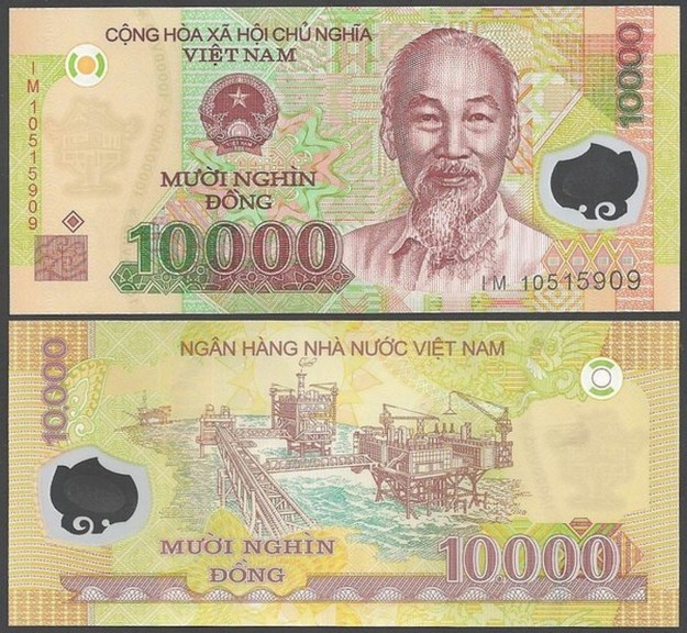 10,000vnd equivalent to  0.4 USD (40cent)